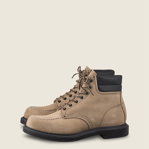 Red Wing Heritage Bot Erkek - Classic Supersole - 6-Inch Mohave Deri - Haki - 68SBLZCRK